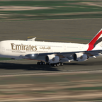 Emirates A380 landed in Barcelona after a 6 hour flight