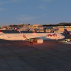LSGG - New parking position with Pushback