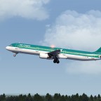 A321 climbing out at Shannon