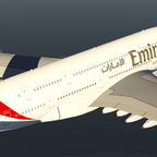 Emirates A380 heading to Barcelona from Dubai